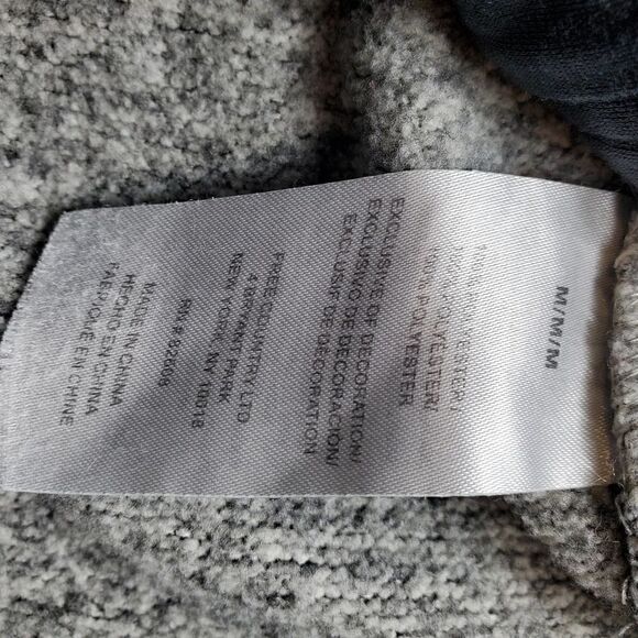 Free Country Vest Mens Medium Gray Fleece Sleeveless Full Zip - Picture 6 of 9